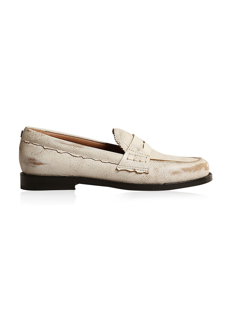 Golden Goose - Jerry Leather Slippers - White - IT 36 - Moda Operandi