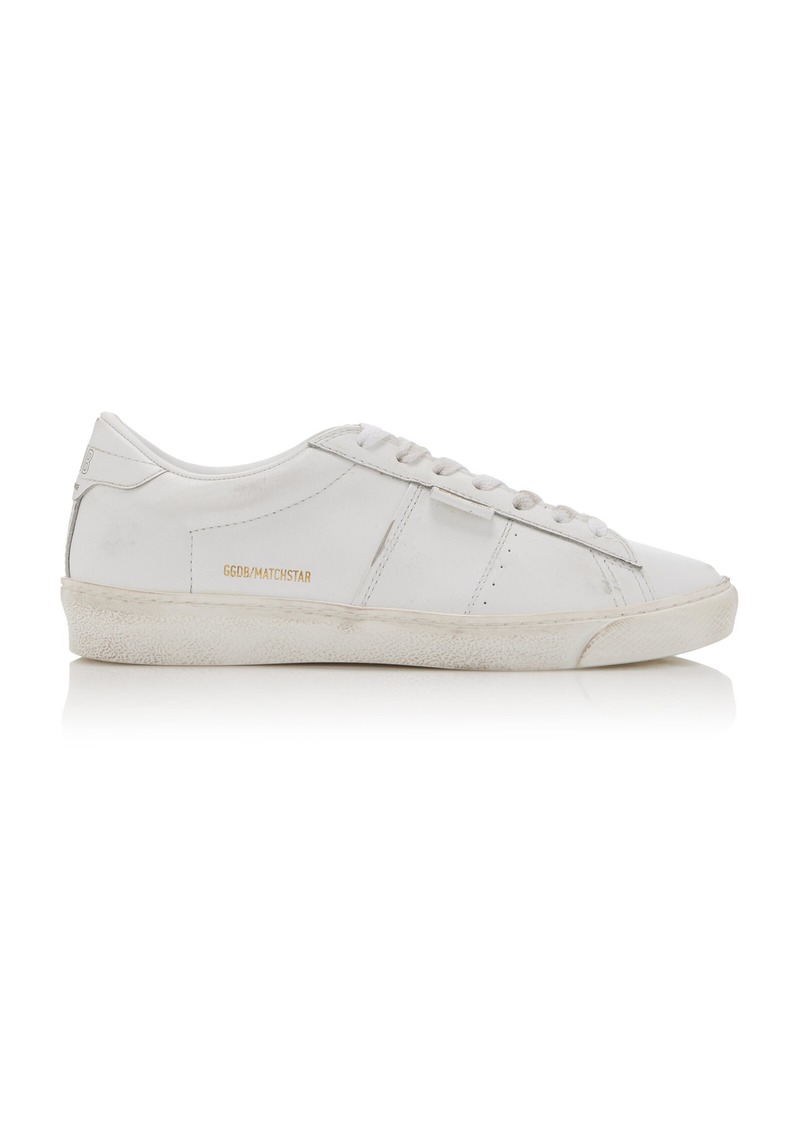 Golden Goose - Match Star Leather Sneakers - White - IT 38 - Moda Operandi