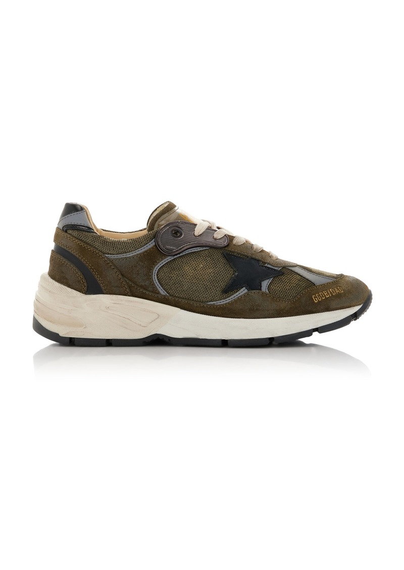 Golden Goose - Running Dad Suede Sneakers - Olive - IT 40 - Moda Operandi