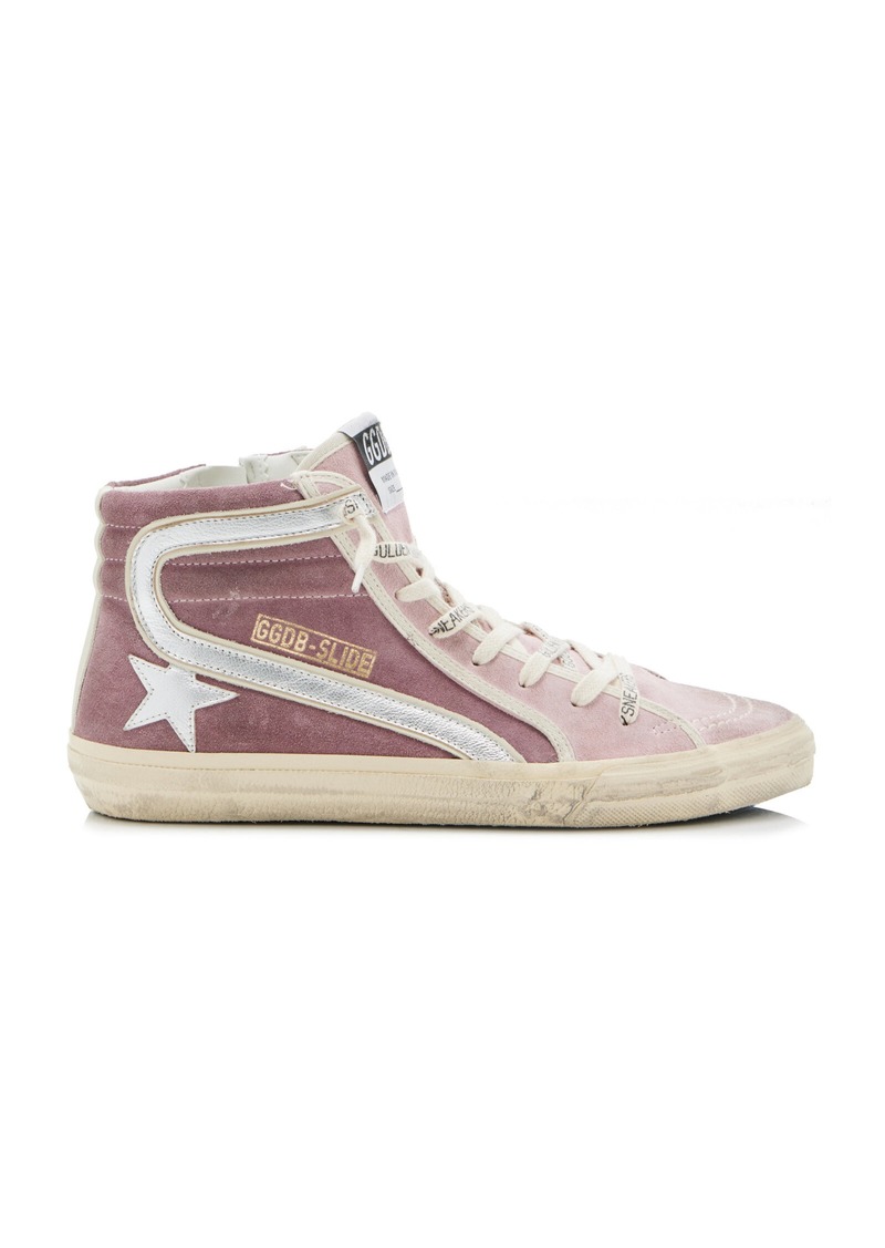 Golden Goose - Slide Suede Sneakers - Pink - IT 36 - Moda Operandi