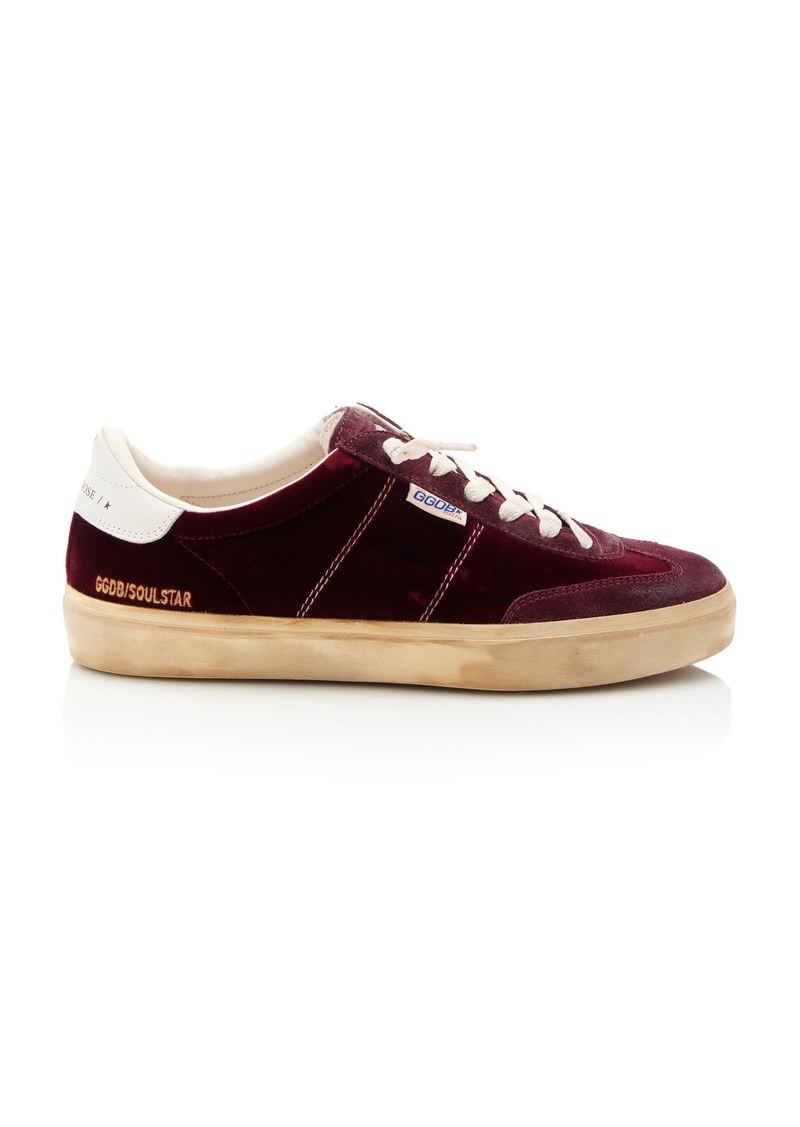 Golden Goose - Soul-Star Suede Sneakers - Burgundy - IT 37 - Moda Operandi