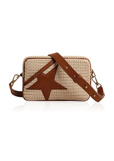 Golden Goose - Star Raffia Crossbody Bag - Neutral - OS - Moda Operandi