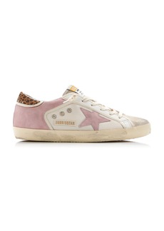 Golden Goose - Super-Star Mesh; Suede Sneakers - Pink - IT 36 - Moda Operandi