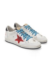 Golden Goose Ball Star Low Top Sneaker in White/Red/Rock Snake at Nordstrom