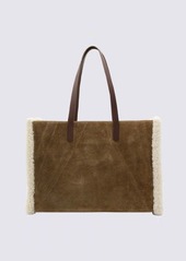 GOLDEN GOOSE BEIGE LEATHER TOTE  BAG