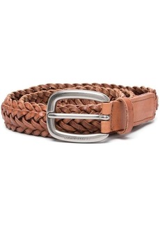 GOLDEN GOOSE BELT HOUSTON WOVEN WASHED LEATHER ACCESSORIES