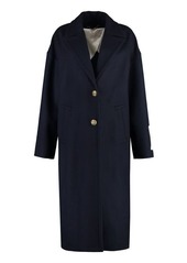 GOLDEN GOOSE BERTINA SINGLE-BREASTED WOOL COAT