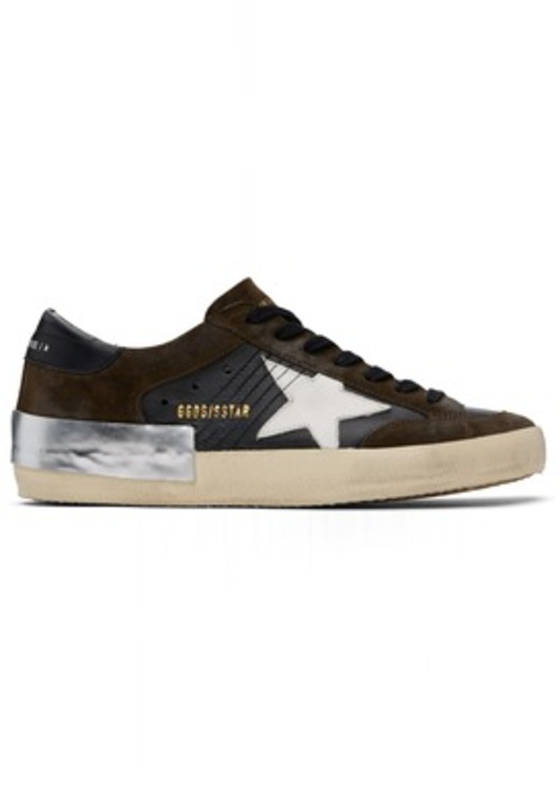 Golden Goose Black & Brown Super-Star Penstar Sneakers