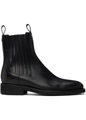 Golden Goose Black Leather Chelsea Boots