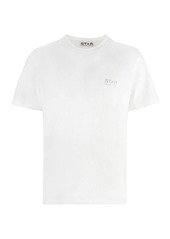 GOLDEN GOOSE COTTON CREW-NECK T-SHIRT