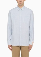 Golden Goose Deluxe Brand and blue striped shirt