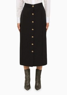 Golden Goose Pencil skirt with navy buttons