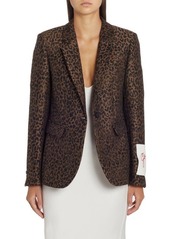 Golden Goose Dune Leopard Virgin Wool Blend Blazer