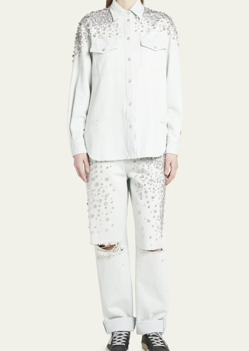 Golden Goose Golden Embellished Boyfriend Shirt