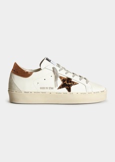Golden Goose Hi Star Mixed Leather Court Sneakers