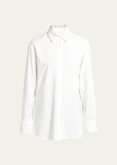 Golden Goose Journey Embellished Button-Front Boyfriend Shirt