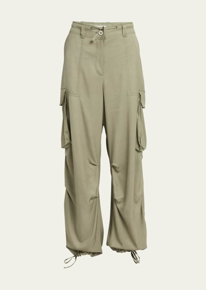 Golden Goose Journey Wide-Leg Drawstring Cargo Pants