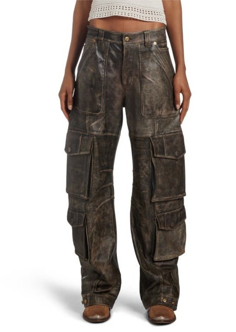 Golden Goose Leather Cargo Pants