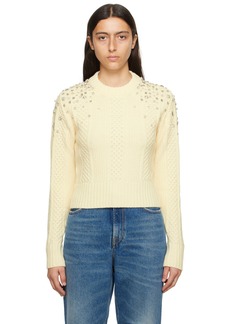 Golden Goose Off-White Cropped Sweater