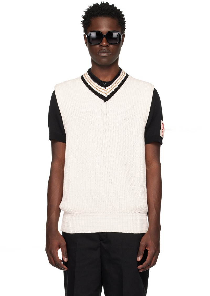 Golden Goose Off-White V-Neck Vest