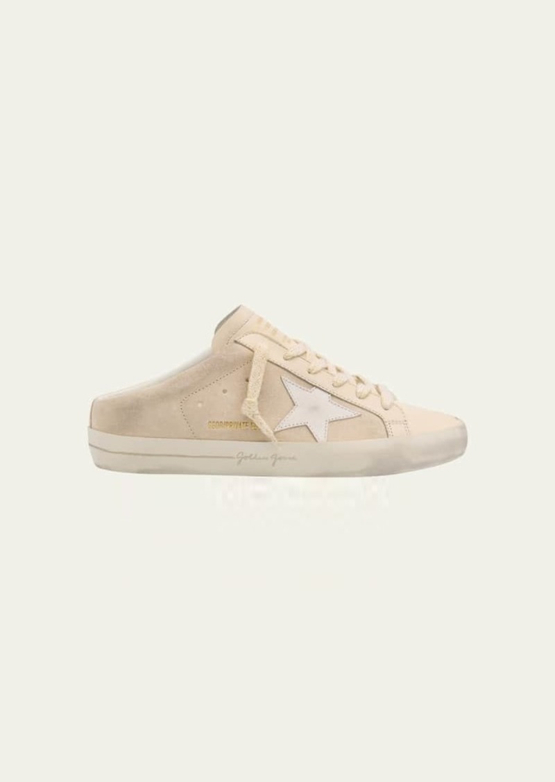Golden Goose Sabot Mixed Leather Slide Sneakers