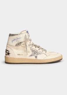 Golden Goose Sky Star Leather High-Top Sneakers