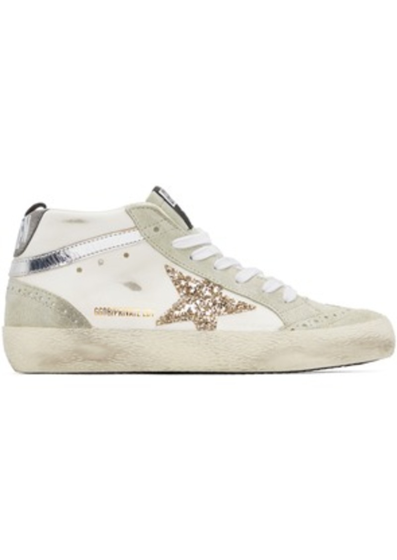 Golden Goose SSENSE Exclusive White Mid Star Sneakers