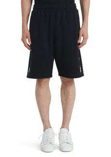 Golden Goose Star Collection Logo Cotton Sweat Shorts in Black/White at Nordstrom