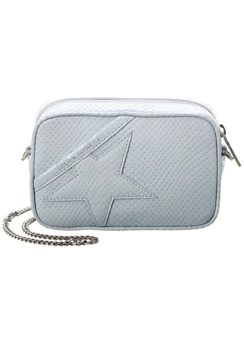 Golden Goose Star Mini Leather Snake-Embossed Leather Crossbody