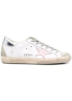 GOLDEN GOOSE star-patch leather low-top sneakers