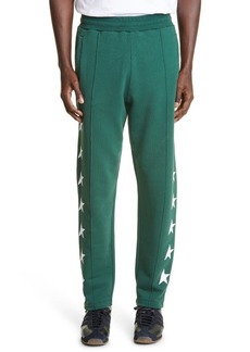 Golden Goose Star Print Cotton Joggers in Bright Green/White at Nordstrom