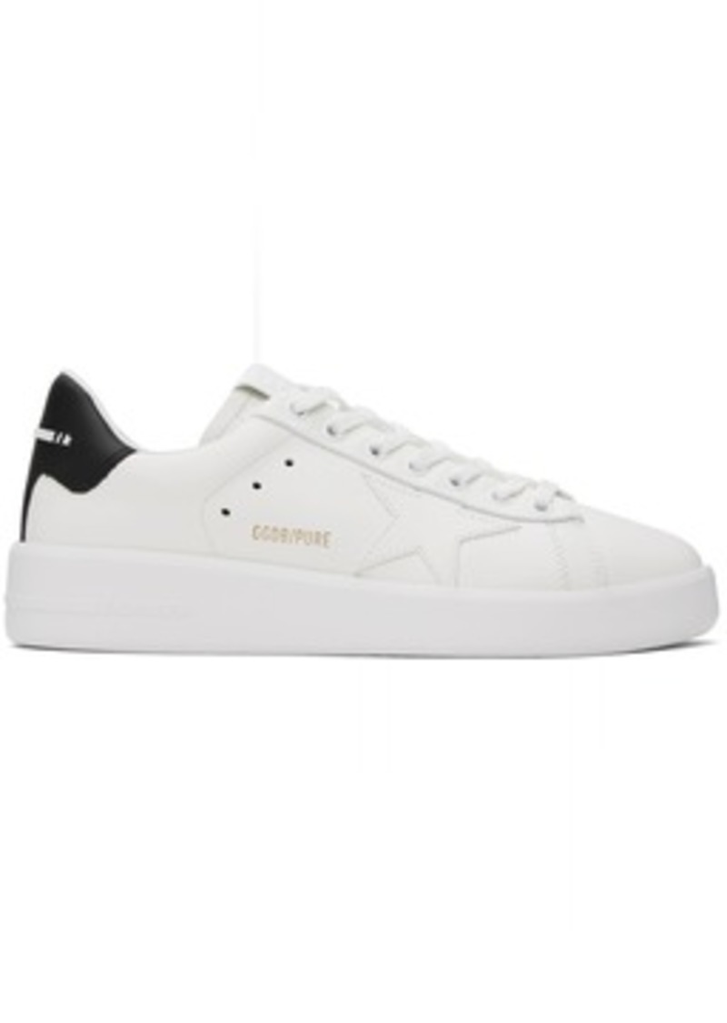 Golden Goose White & Black Purestar Bio-Based Sneakers