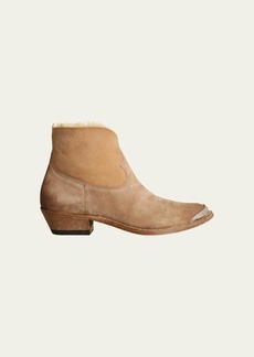 Golden Goose Young Cowboy Shearling-Lined Boots
