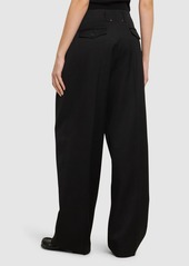 Golden Goose Golden Wide Leg Wool Gabardine Pants