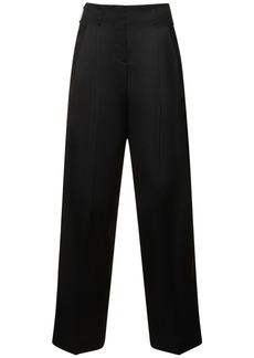 Golden Goose Golden Wide Leg Wool Gabardine Pants