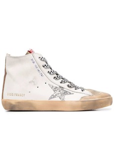 Golden Goose high-top leather sneakers