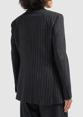 Golden Goose Journey Pinstriped Wool Blend Blazer