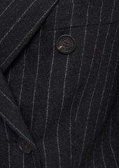 Golden Goose Journey Pinstriped Wool Blend Blazer