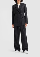 Golden Goose Journey Pinstriped Wool Blend Blazer