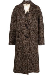 Golden Goose leopard-print oversized coat