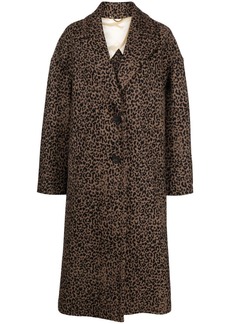 Golden Goose leopard-print oversized coat