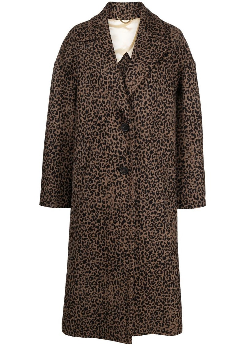 Golden Goose leopard-print oversized coat