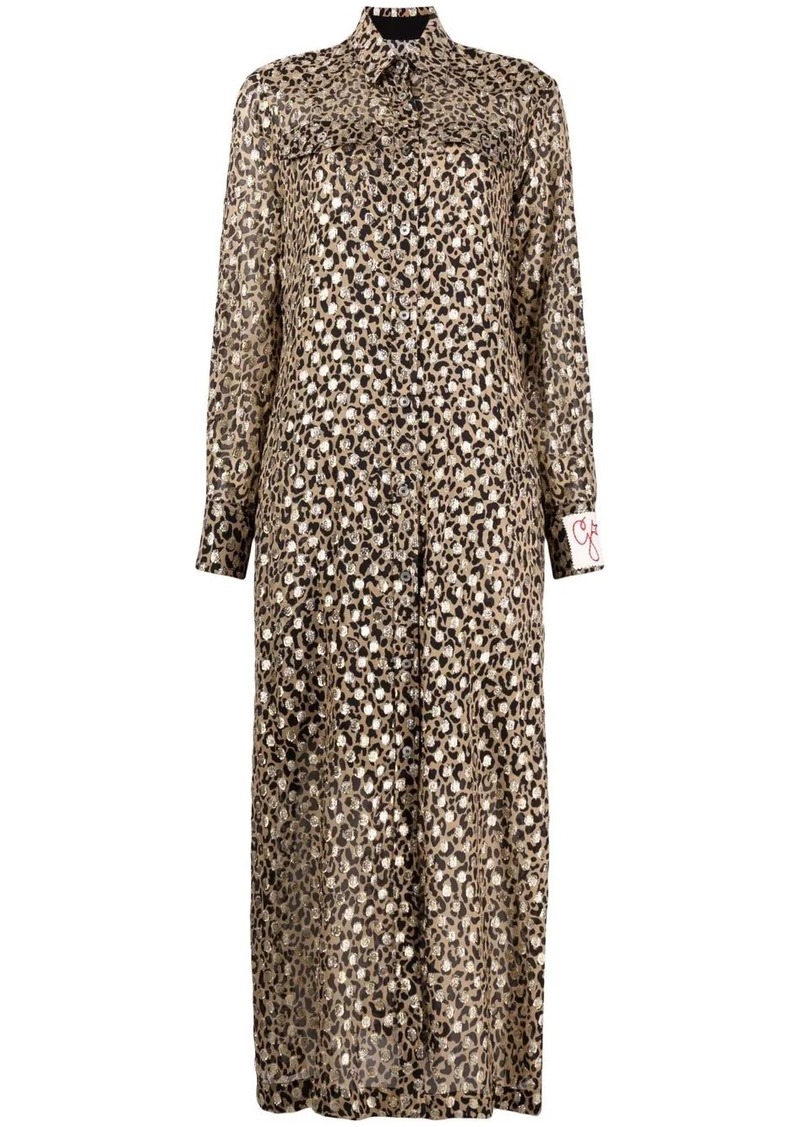 Golden Goose leopard-print shirt dress