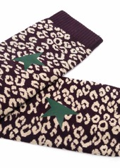 Golden Goose leopard print star-logo knit socks