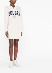 Golden Goose logo appliqué hoodie dress