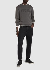 Golden Goose Logo Cotton Jersey Crewneck Sweatshirt