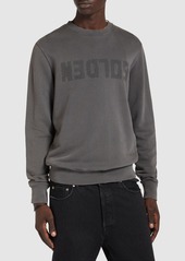 Golden Goose Logo Cotton Jersey Crewneck Sweatshirt