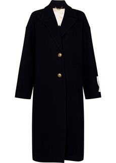 Golden Goose logo patch single-breasted coat