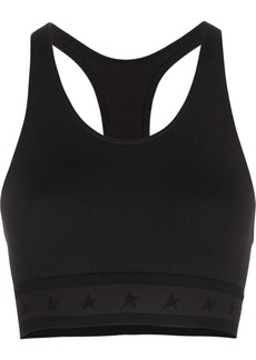 Golden Goose logo-underband racerback crop top