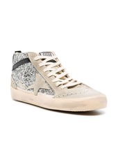 Golden Goose Mid Star glitter sneakers